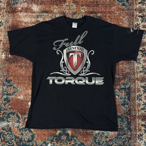 VTG Full Torque Graphic T Shirt Mens XL Black Automotive Racing Tee Gildan 90’s